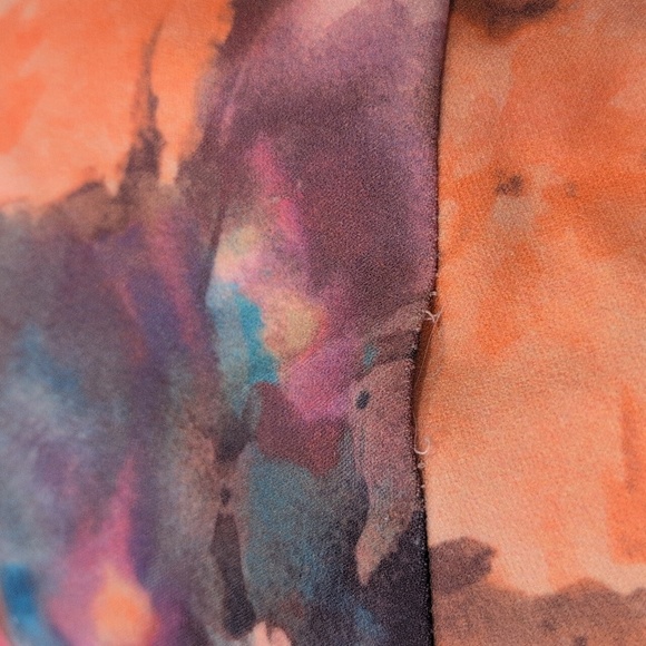 London Times Floral Midi Dress - Pink and Orange - Picture 10 of 10